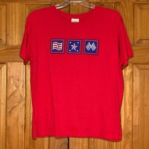 NWOT Vintage Classic Elements Patriotic T-Shirt Size L